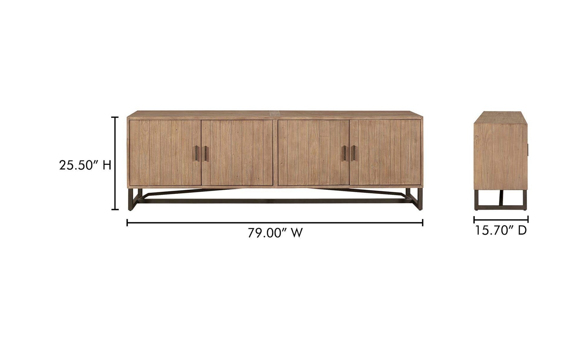 Sierra Media Unit Natural by Moe's Home Collection - view 11