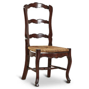 French Patisserie Ladderback Brown Side Chair