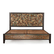 Mayan Reclaimed Wood Queen Platform Bed