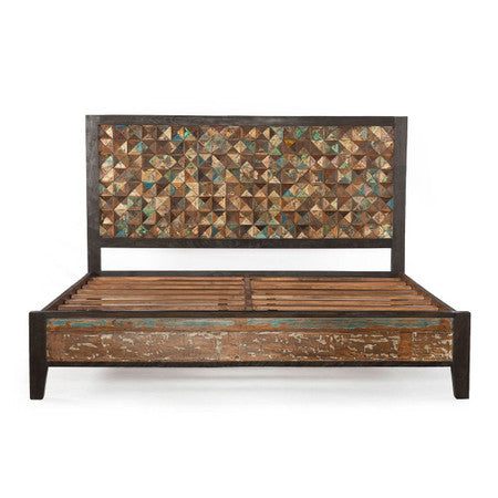 Mayan Reclaimed Wood Queen Platform Bed