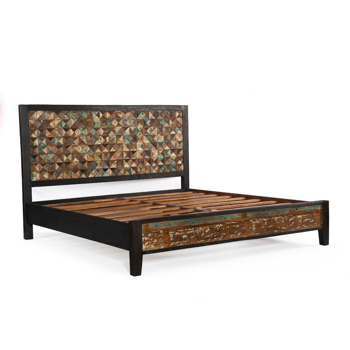 Mayan Reclaimed Wood Queen Platform Bed
