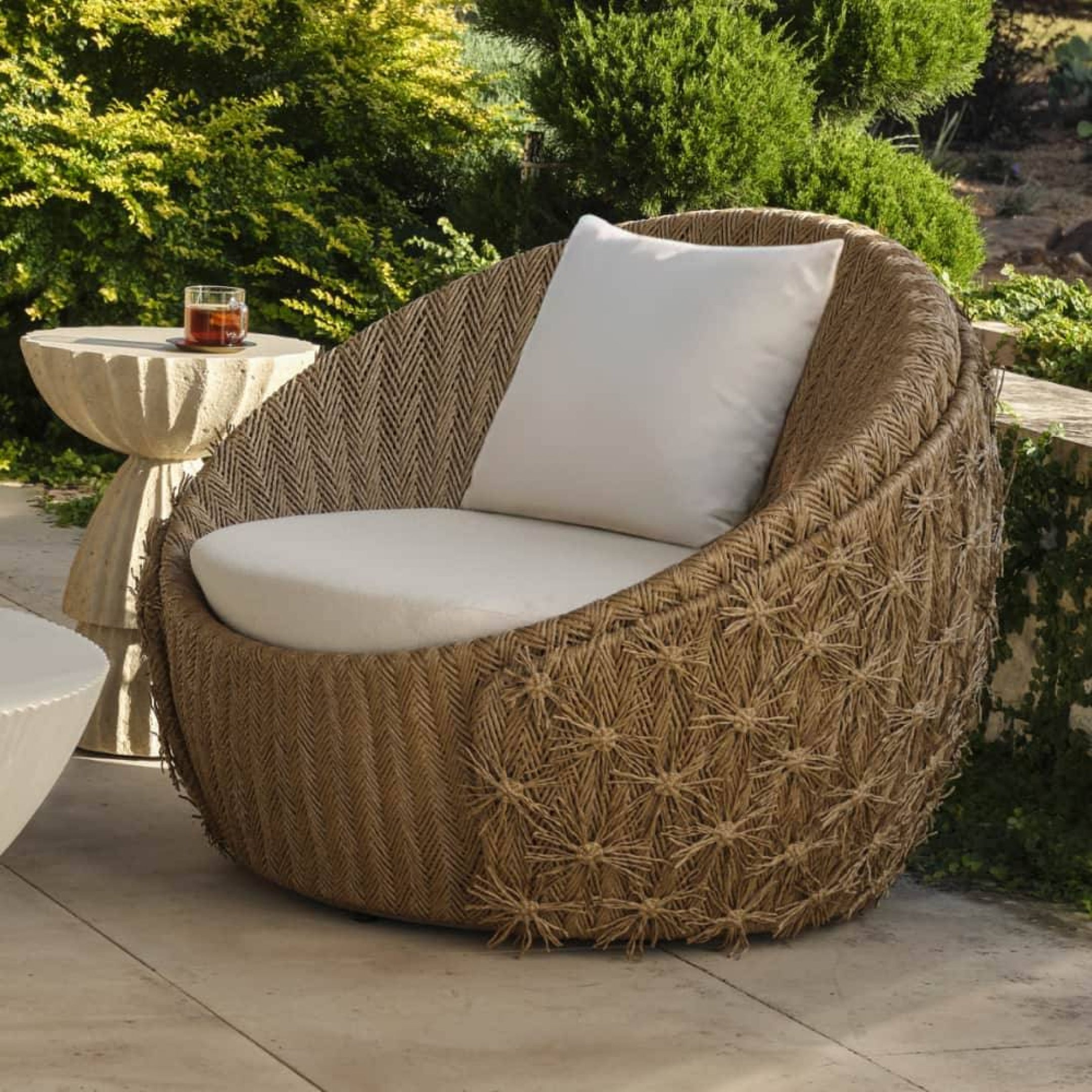 Florian Outdoor Swivel Lounge Chair