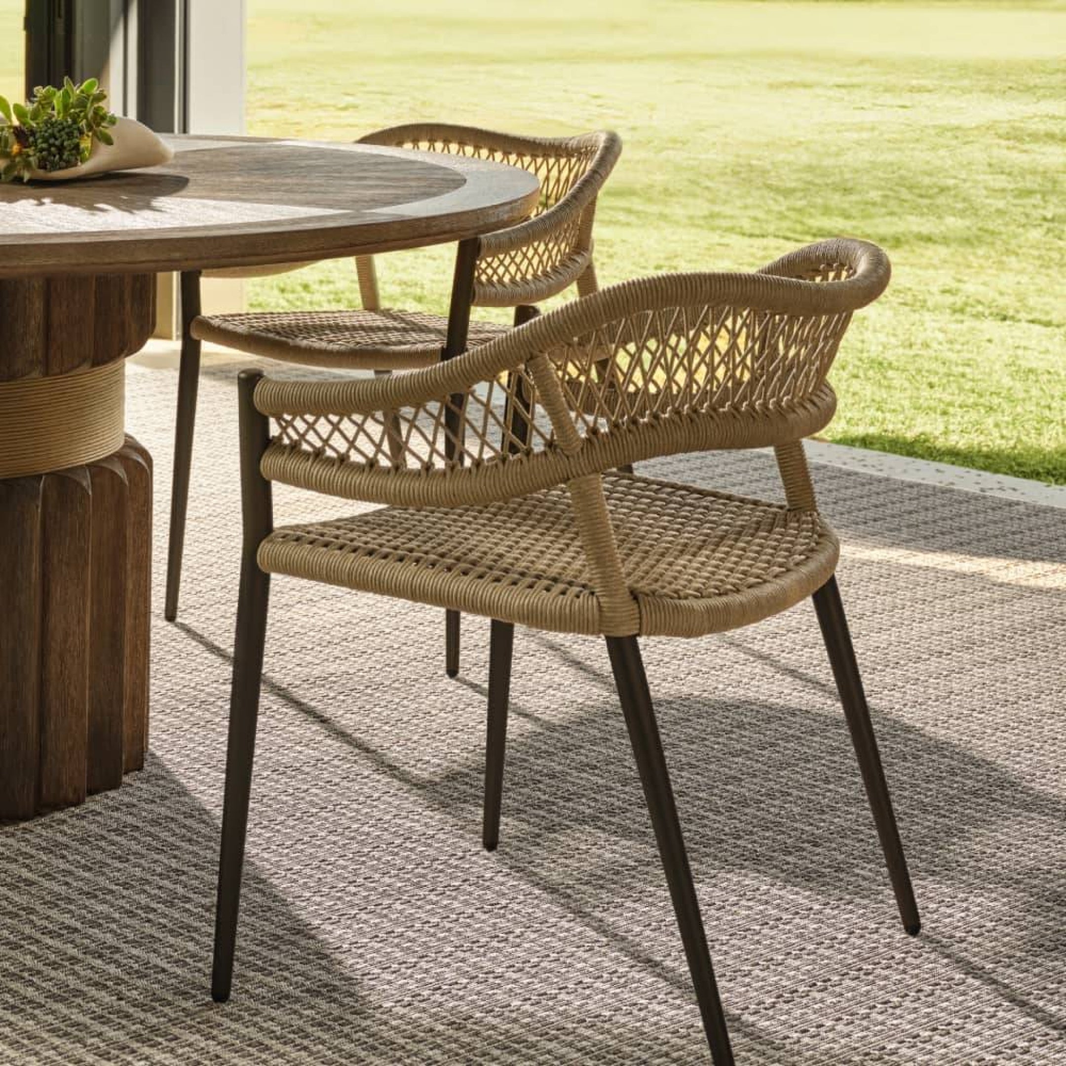 Aurelie Woven Outdoor Dining Chair
