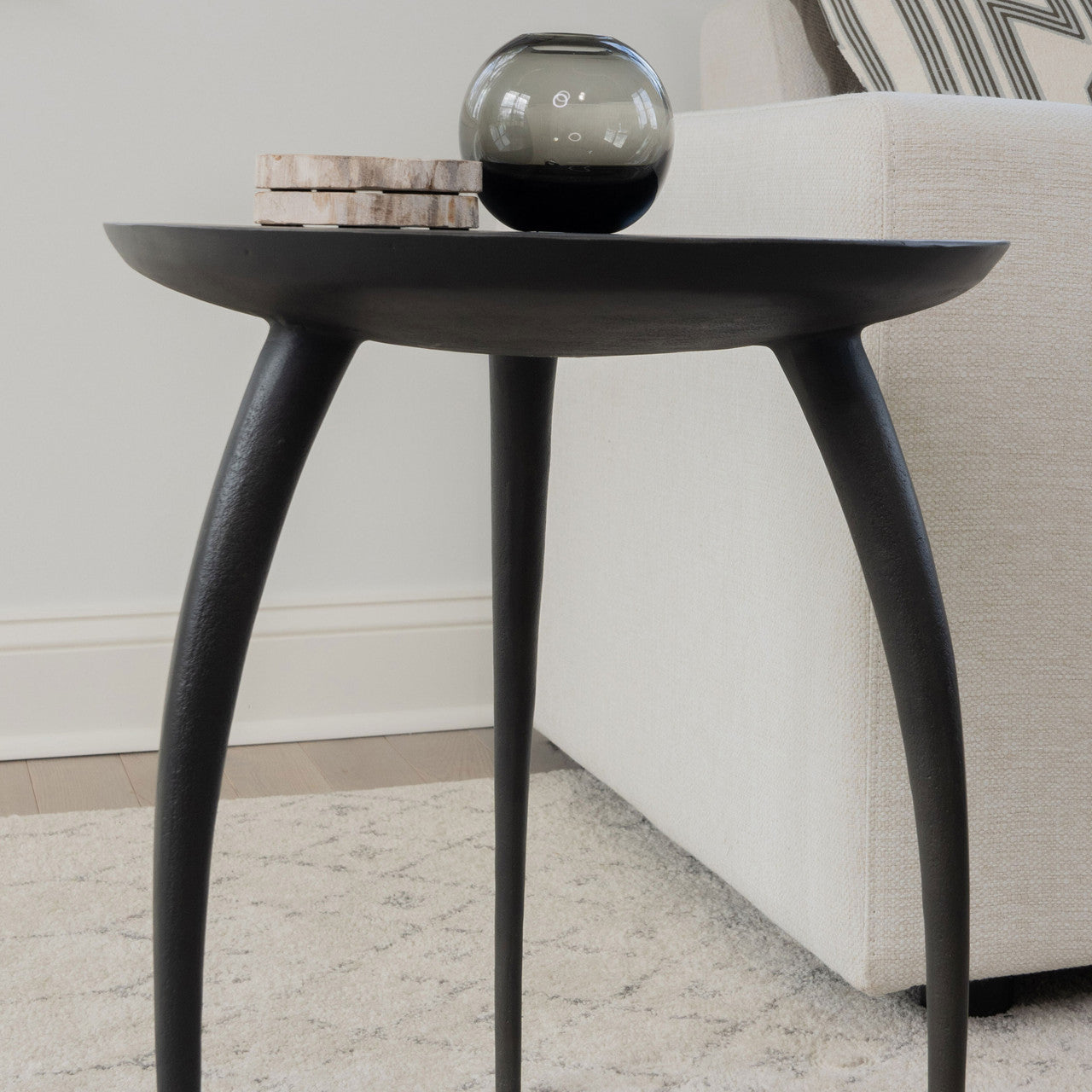 Elements - Keel - End Table - Antique Zinc
