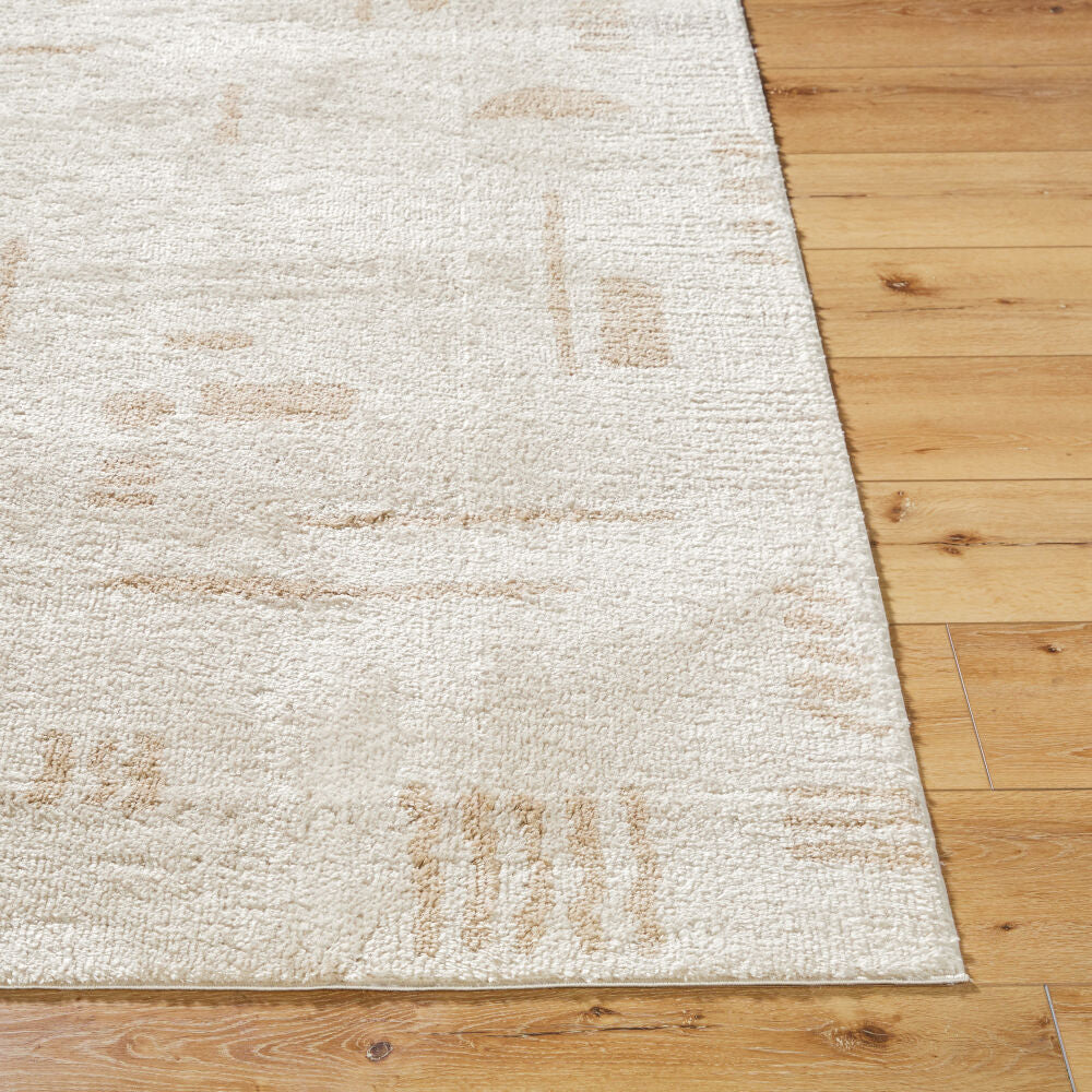 Fossay Shag Beige/Light Beige Machine Woven Rug FSG-2301 - front