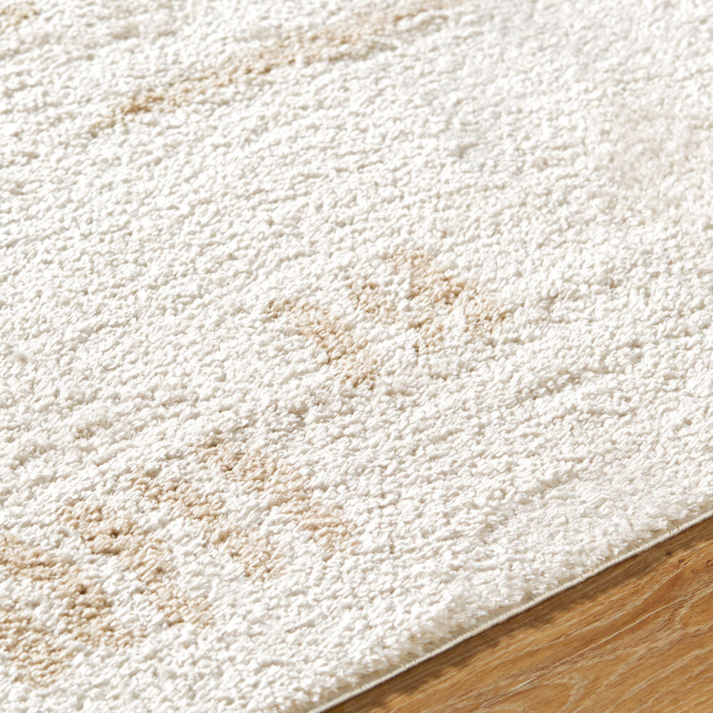 Fossay Shag Beige/Light Beige Machine Woven Rug FSG-2301 - texture