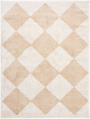 Fossay Shag Beige/Light Beige Machine Woven Rug FSG-2324 - 2' x 2'11"