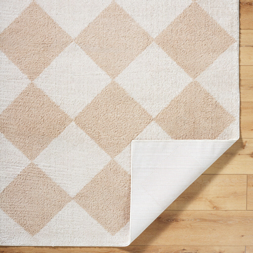 Fossay Shag Beige/Light Beige Machine Woven Rug FSG-2324 - fold