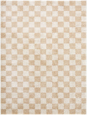 Fossay Shag Beige/Light Beige Machine Woven Rug FSG-2329 - 2' x 2'11"