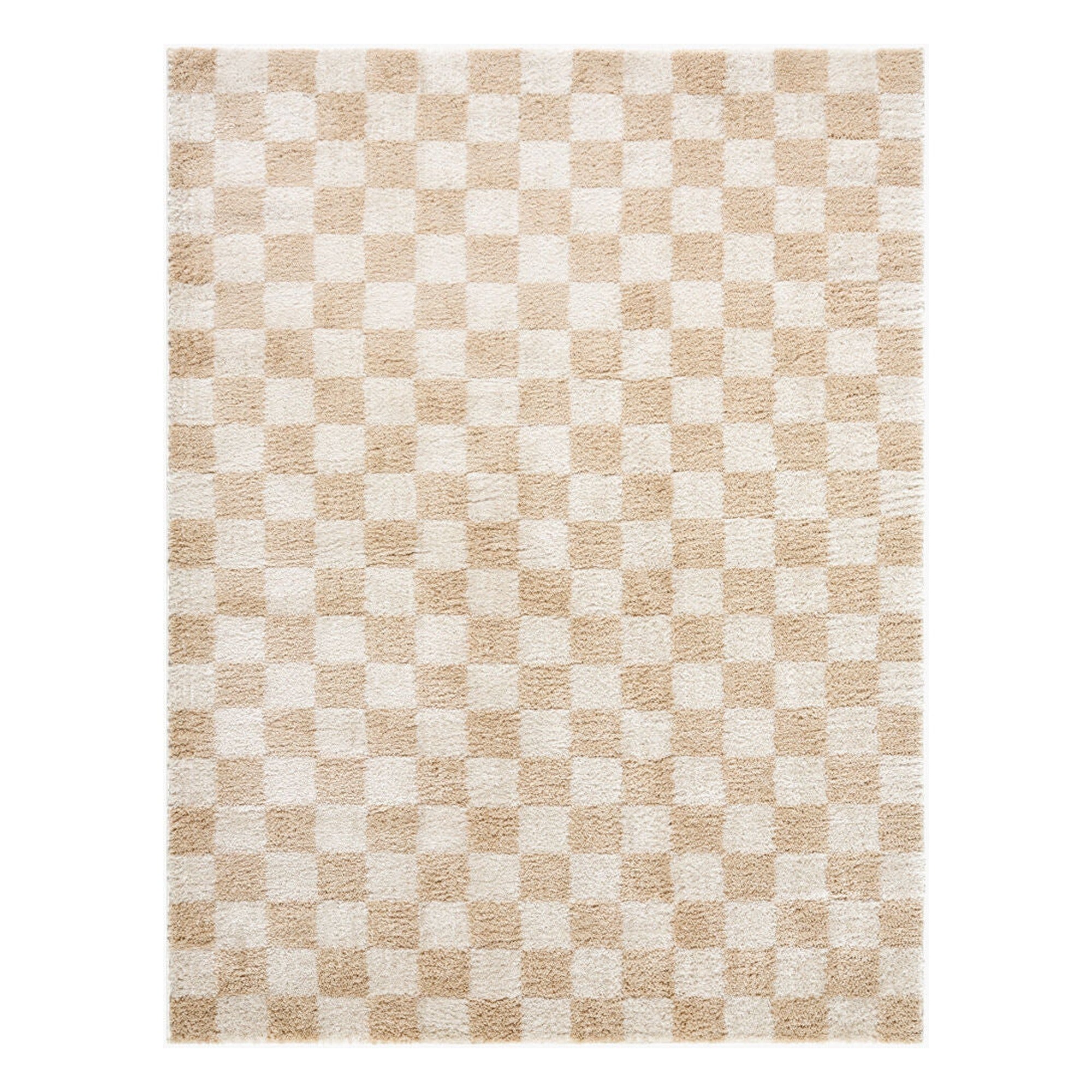 Fossay Shag Beige/Light Beige Machine Woven Rug FSG-2329 - 2' x 2'11"