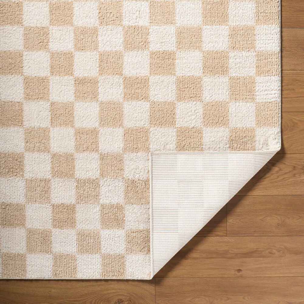 Fossay Shag Beige/Light Beige Machine Woven Rug FSG-2329 - fold