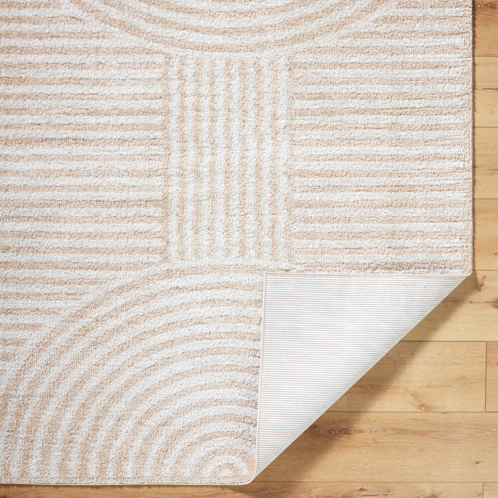 Fossay Shag Beige/Light Beige Machine Woven Rug FSG-2332 - fold