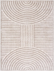 Fossay Shag Light Beige/Medium Gray Machine Woven Rug FSG-2335 - 2' x 2'11"