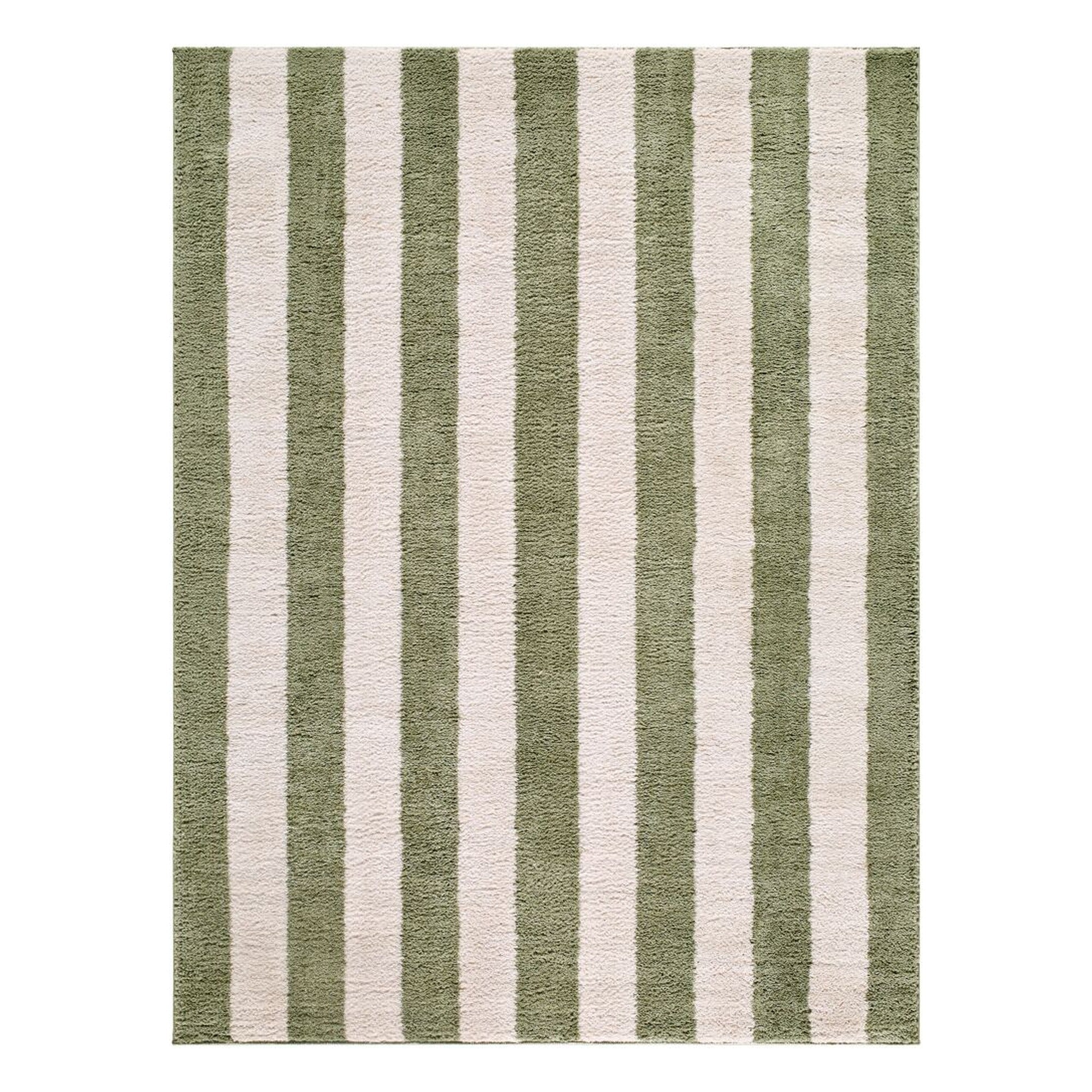 Fossay Shag Cream/Olive Machine Woven Rug FSG-2346 - 2' x 2'11"