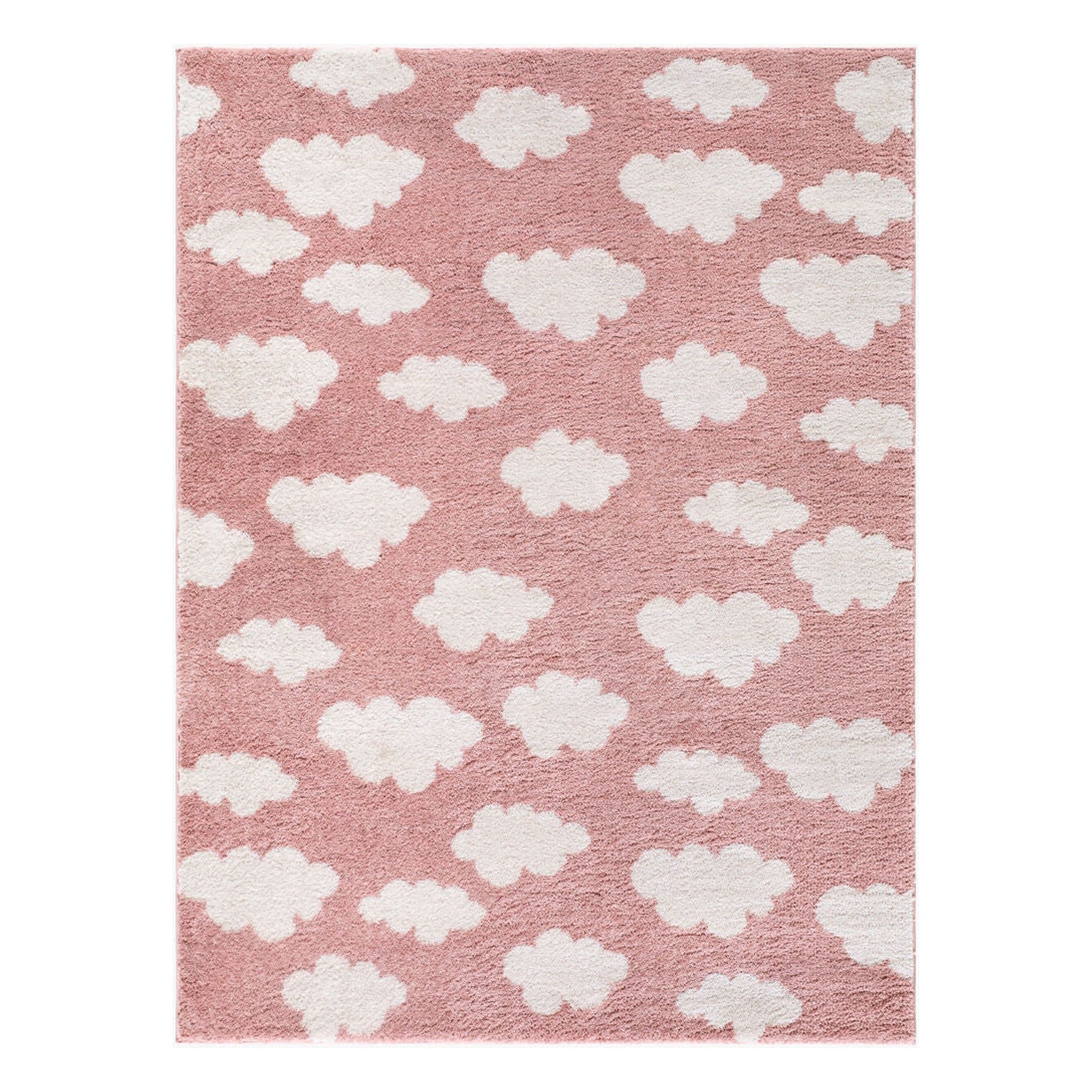 Fossay Shag Ivory/Rose Machine Woven Rug FSG-2350 - 2' x 2'11"