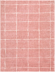 Fossay Shag Ivory/Rose Machine Woven Rug FSG-2351 - 2' x 2'11"