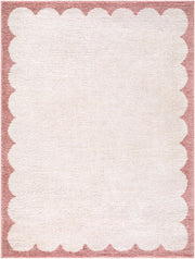 Fossay Shag Ivory/Rose Machine Woven Rug FSG-2352 - 2' x 2'11"