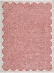 Fossay Shag Ivory/Rose Machine Woven Rug FSG-2353 - 2' x 2'11"