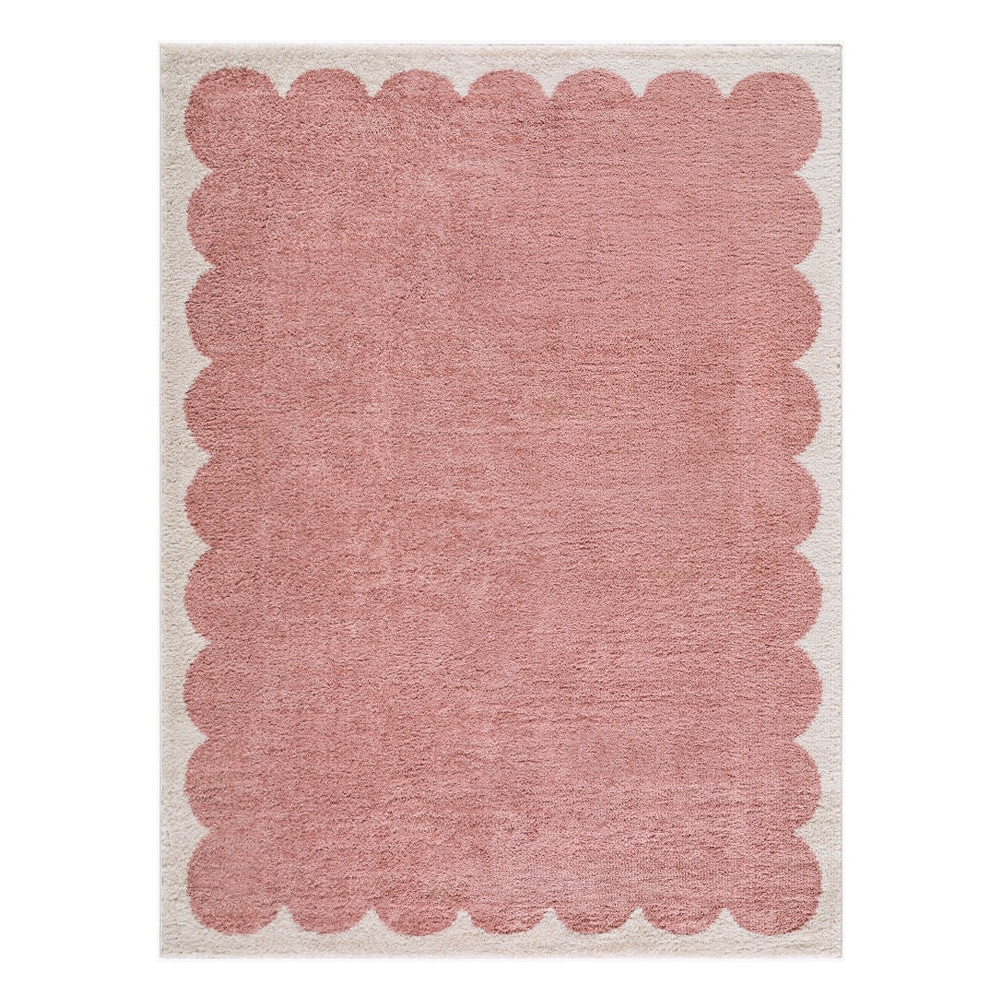 Fossay Shag Ivory/Rose Machine Woven Rug FSG-2353 - 2' x 2'11"