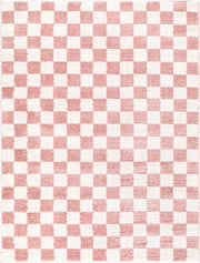 Fossay Shag Ivory/Rose Machine Woven Rug FSG-2354 - 2' x 2'11"