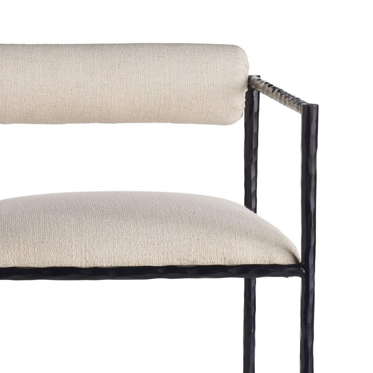 Barbana Bar Stool Oxford White Performance Fabric by Arteriors - view 6