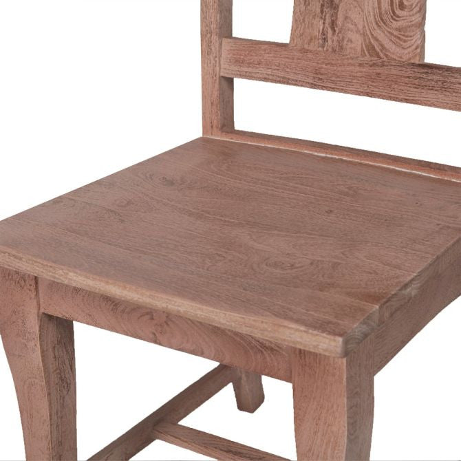 French Farmhouse Wooden Dining Chair
