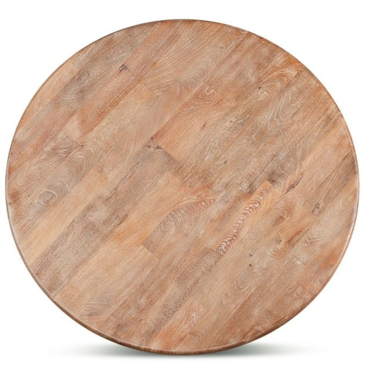 French Farmhouse Trestle Round Dining Table 72"