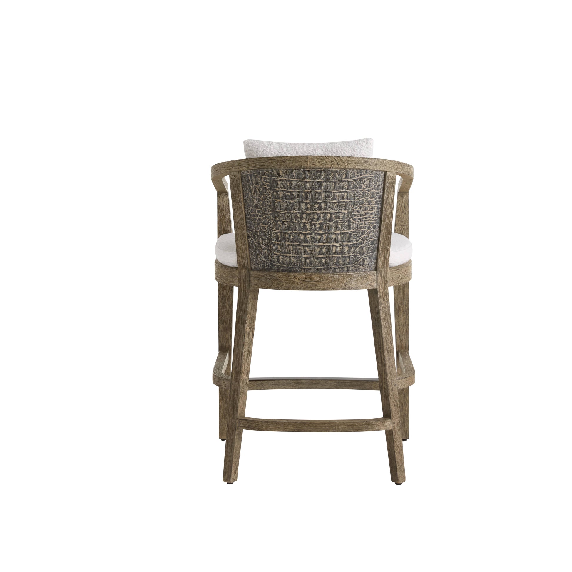 Sobek Textured Back Outdoor Counter Stool by Arteriors - view 4
