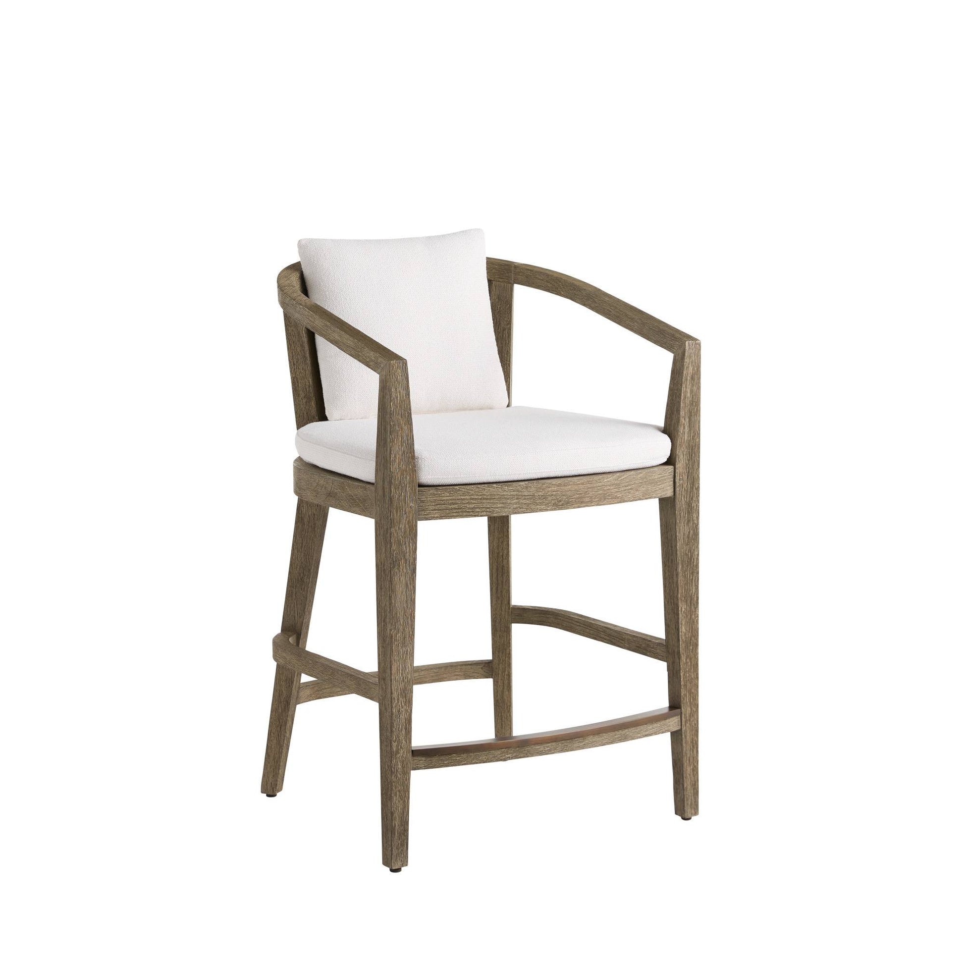 Sobek Textured Back Outdoor Counter Stool by Arteriors