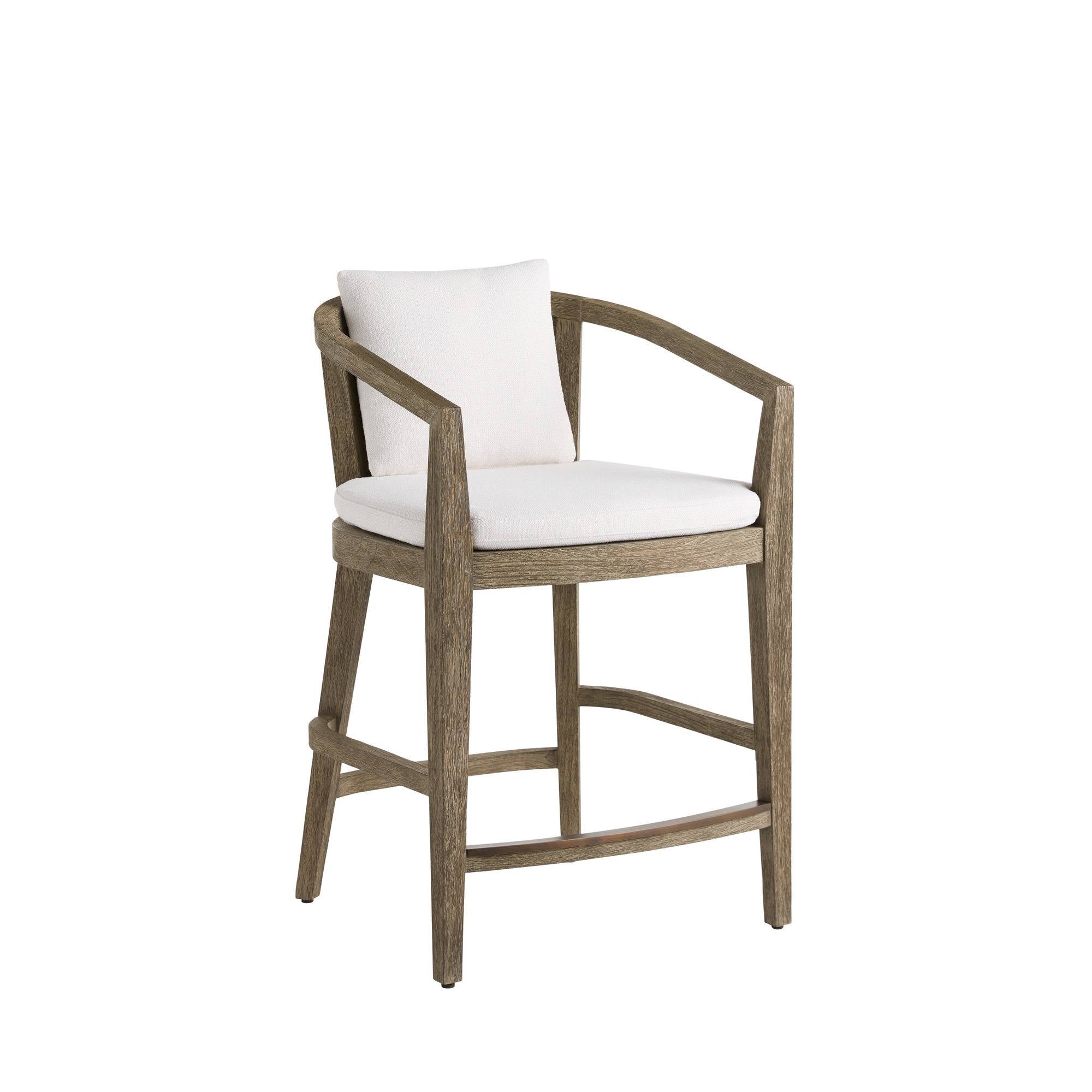 Sobek Textured Back Outdoor Counter Stool by Arteriors
