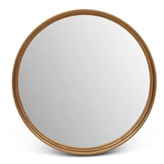 Elements - Samar Round Mirror - 23"Dia. - Antique Brass