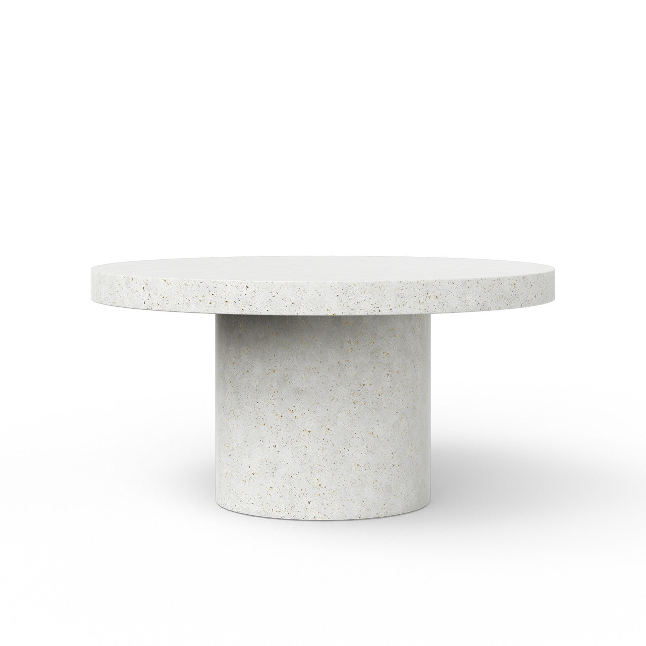 Mixx - Circa Dining Table - 60"Dia. - Ivory Terrazzo