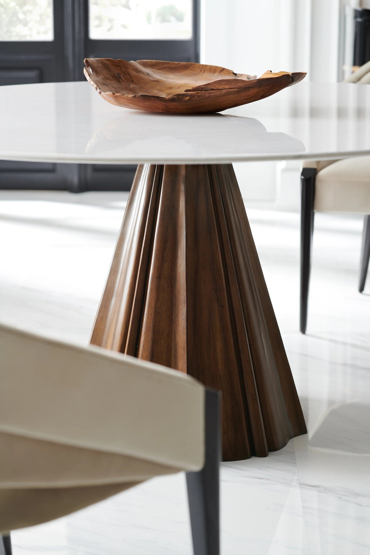 All Natural Rich Walnut Dining Table 60" by Caracole - view 5