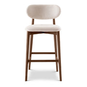 Lucia Bar Stool - Harvest Natural Seat - Nogal Frame