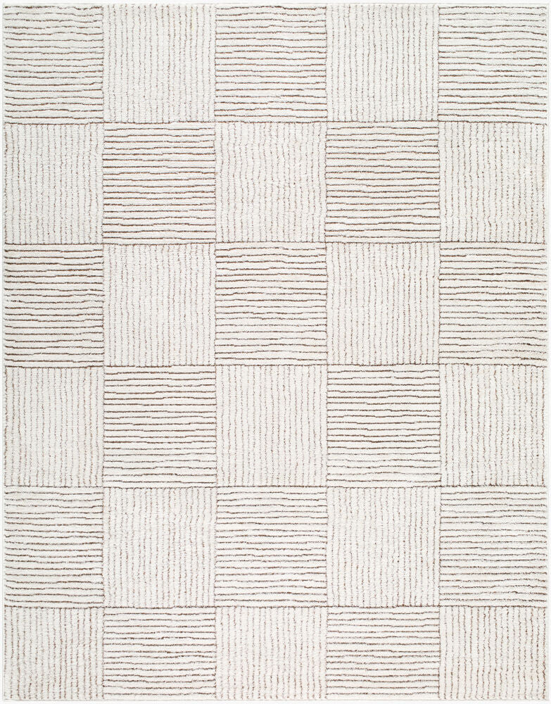 Architect Dark Brown/Ivory Machine Woven Rug GAAR-2301 - 5'3" x 7'