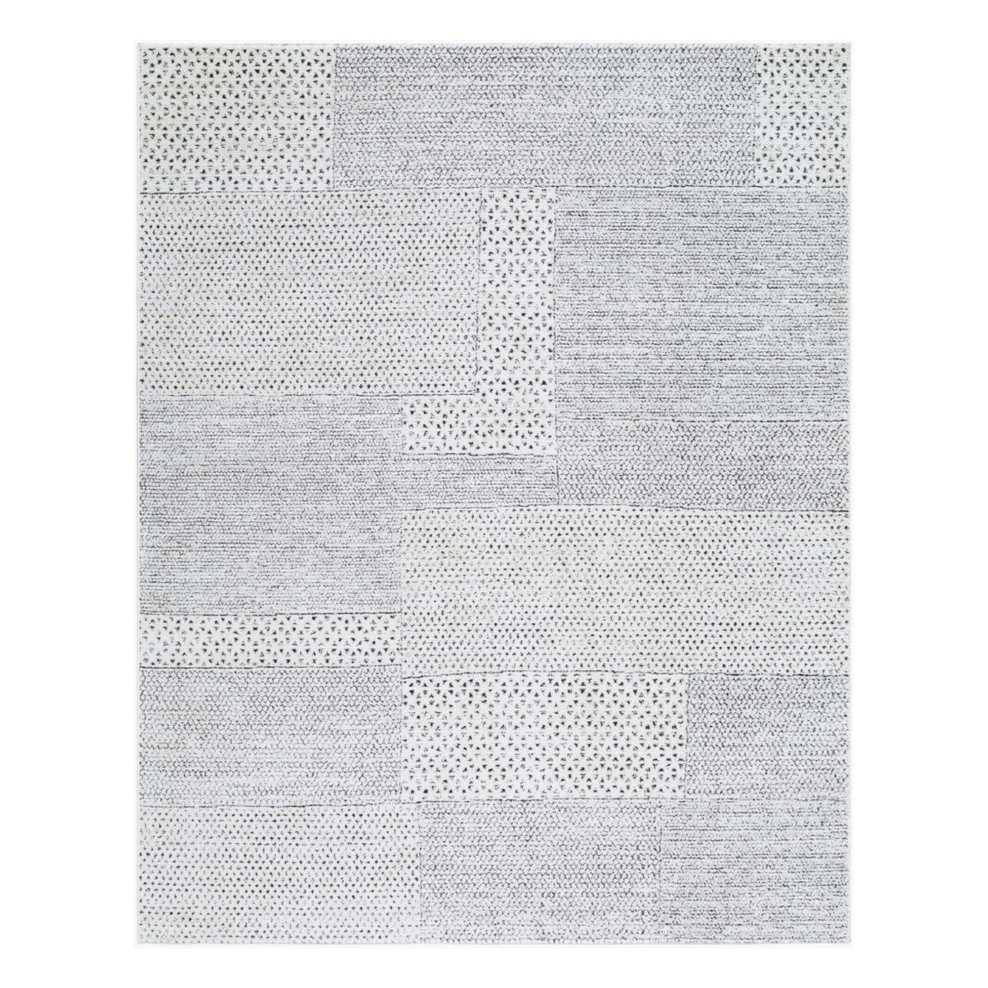 Architect Black/Ivory Machine Woven Rug GAAR-2302 - 5'3" x 7'