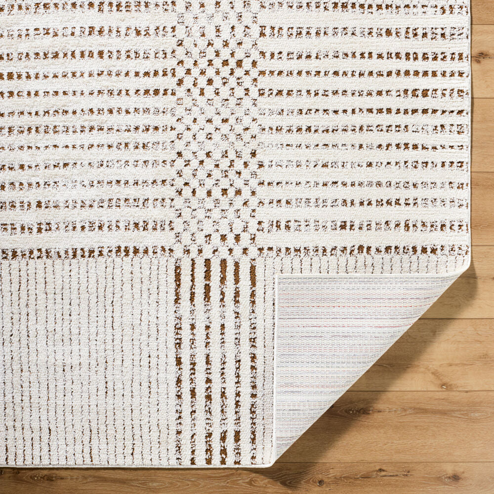 Architect Dark Brown/Ivory Machine Woven Rug GAAR-2303 - fold