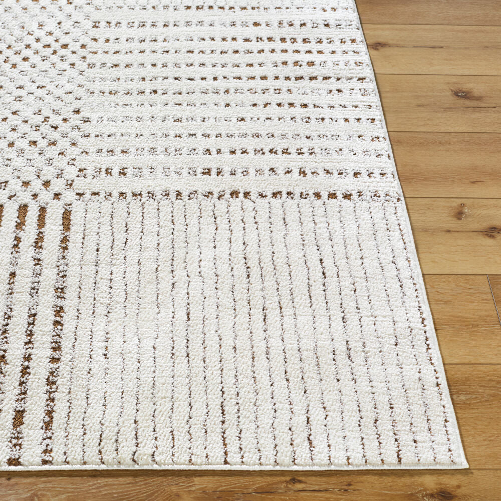 Architect Dark Brown/Ivory Machine Woven Rug GAAR-2303 - front