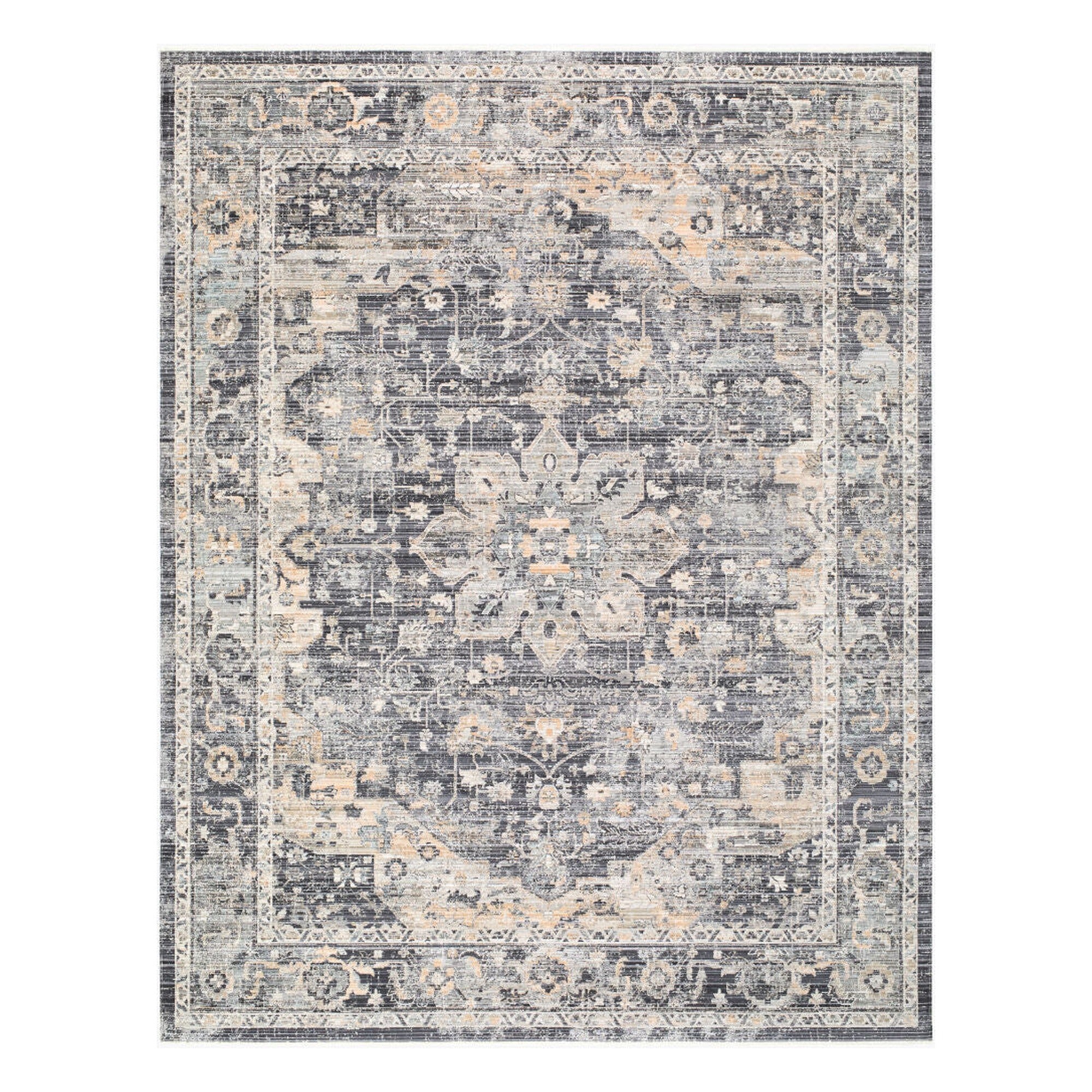 Breckley Black/Olive Machine Woven Rug GABC-2300 - 2' x 2'11"