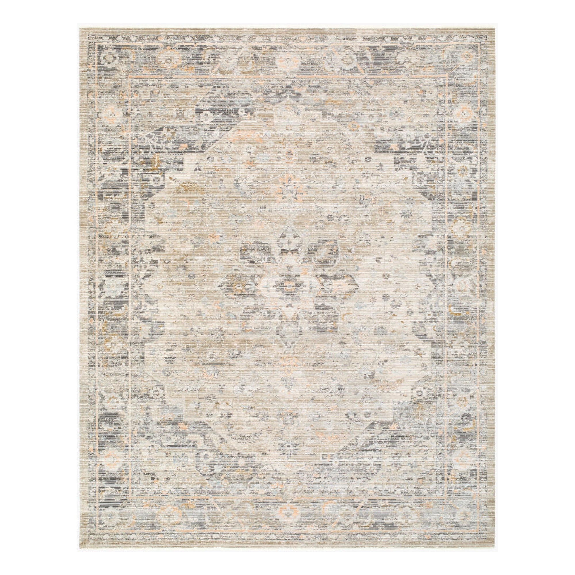 Breckley Black/Olive Machine Woven Rug GABC-2301 - 2' x 2'11"