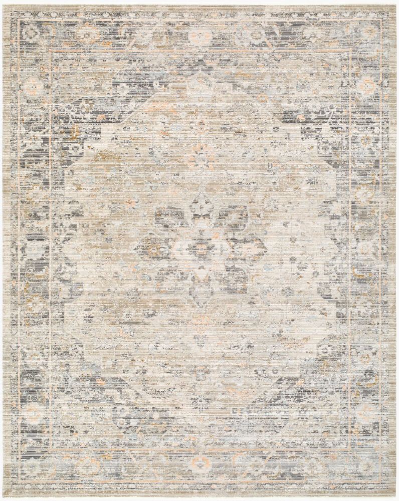 Breckley Black/Olive Machine Woven Rug GABC-2301 - 2' x 2'11"