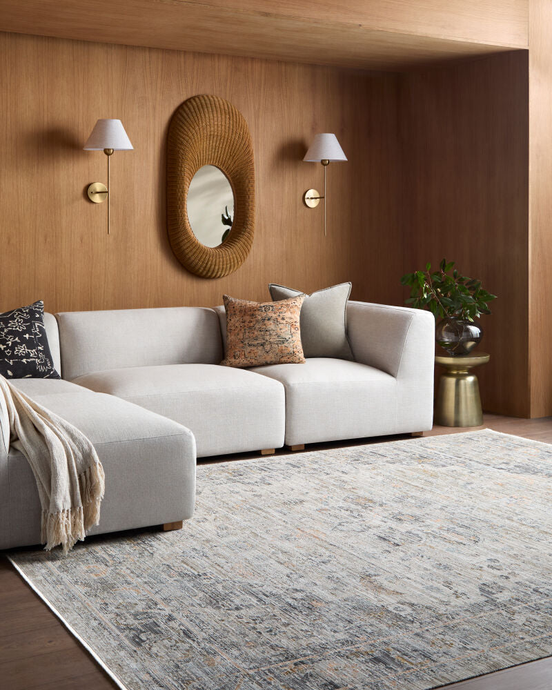 Breckley Black/Olive Machine Woven Rug GABC-2301 - roomscene
