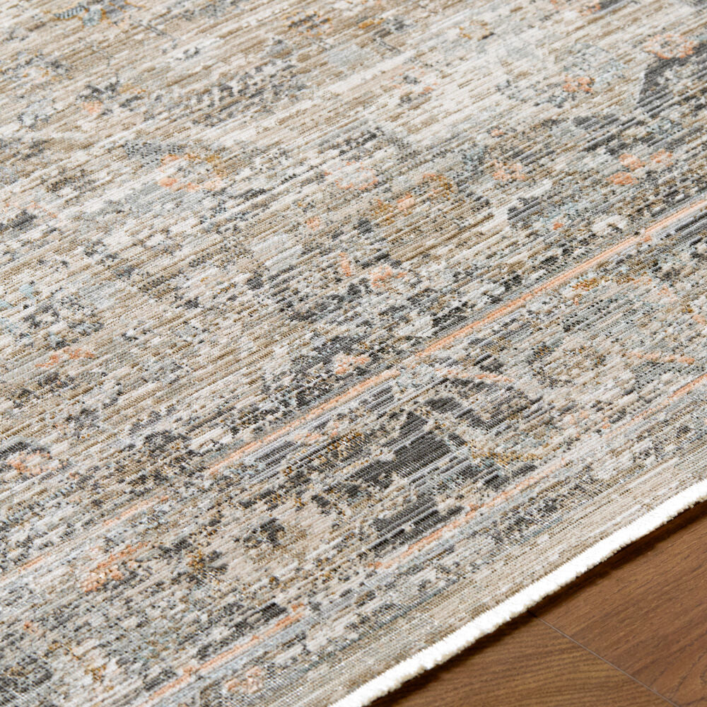 Breckley Black/Olive Machine Woven Rug GABC-2301 - texture
