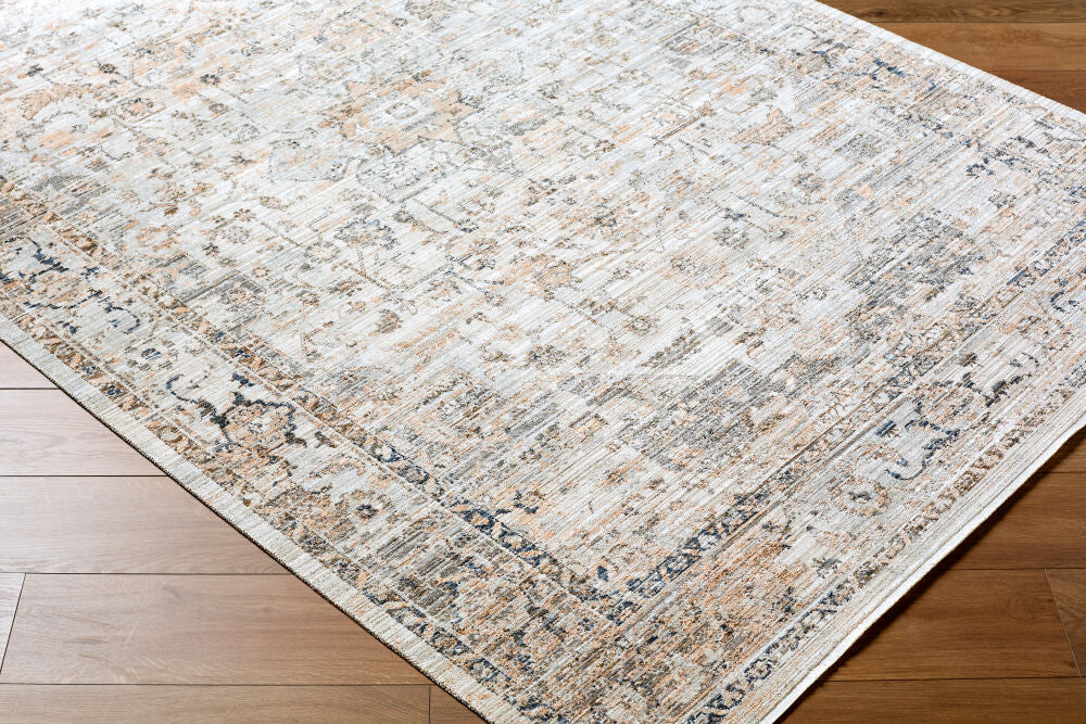 Breckley Black/Olive Machine Woven Rug GABC-2303 - corner