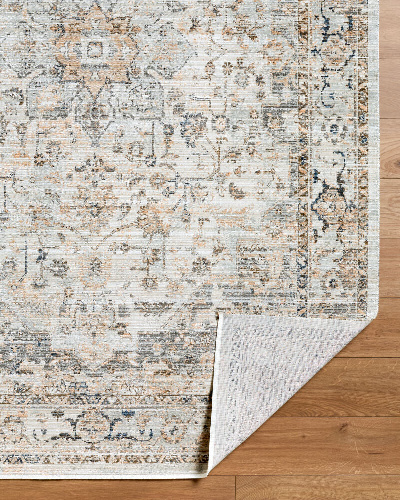 Breckley Black/Olive Machine Woven Rug GABC-2303 - fold