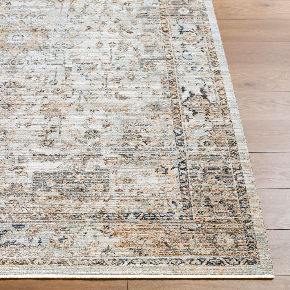 Breckley Black/Olive Machine Woven Rug GABC-2303 - front