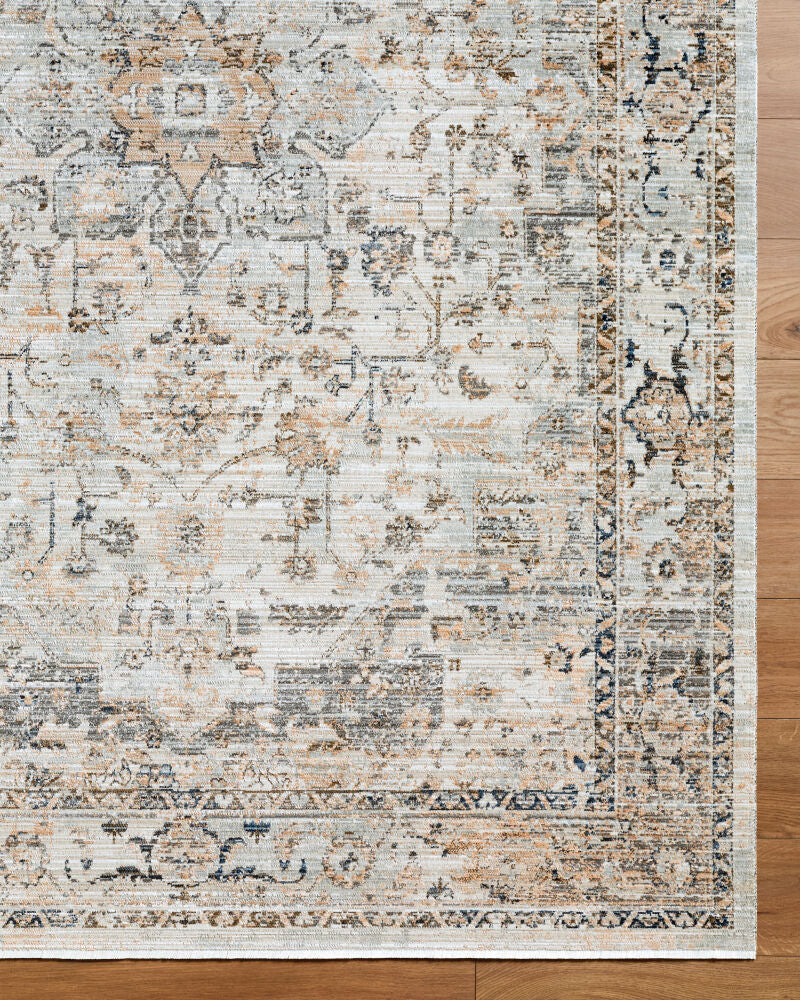 Breckley Black/Olive Machine Woven Rug GABC-2303 - overhead
