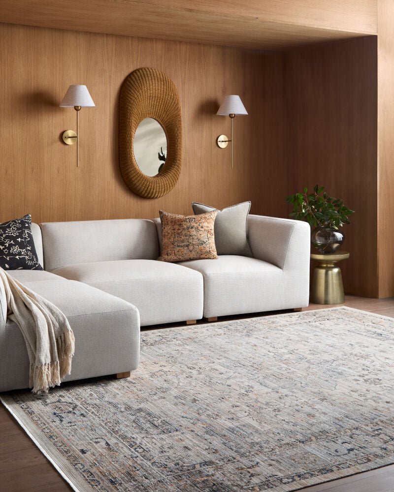 Breckley Black/Olive Machine Woven Rug GABC-2303 - roomscene