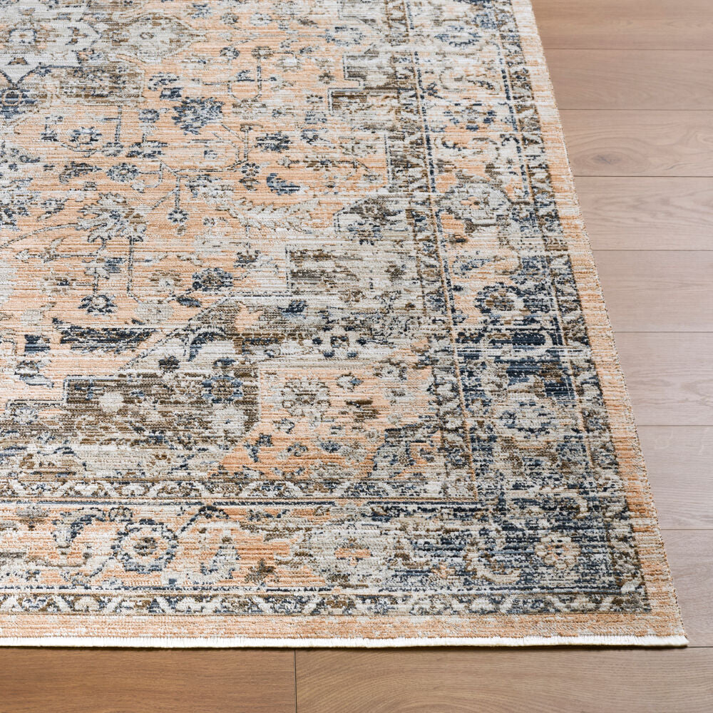 Breckley Black/Olive Machine Woven Rug GABC-2304 - front