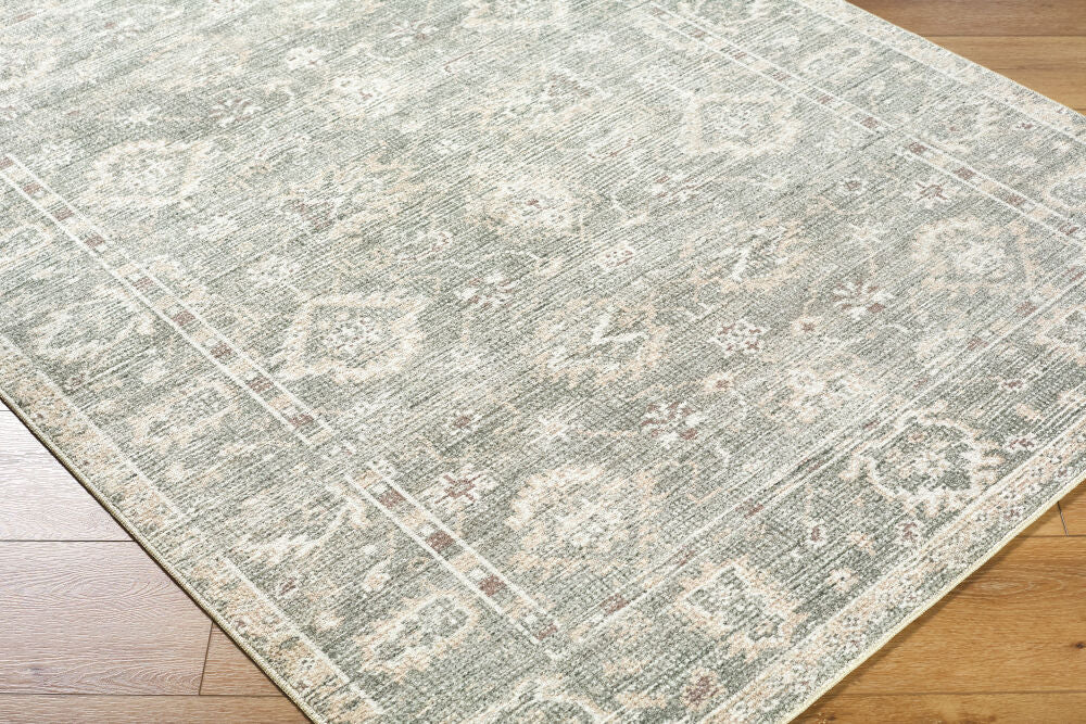 Collins Avenue Beige/Light Gray Machine Woven Rug GACA-2300 - corner